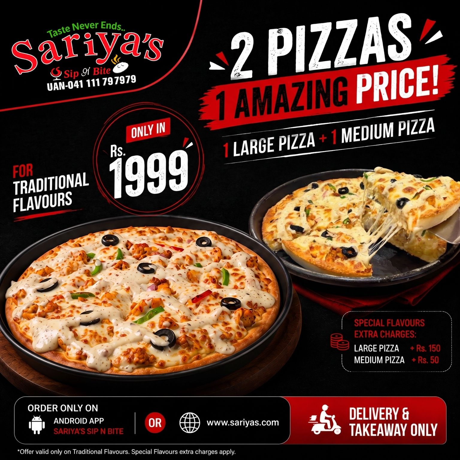 Double Pizza Single Price Image